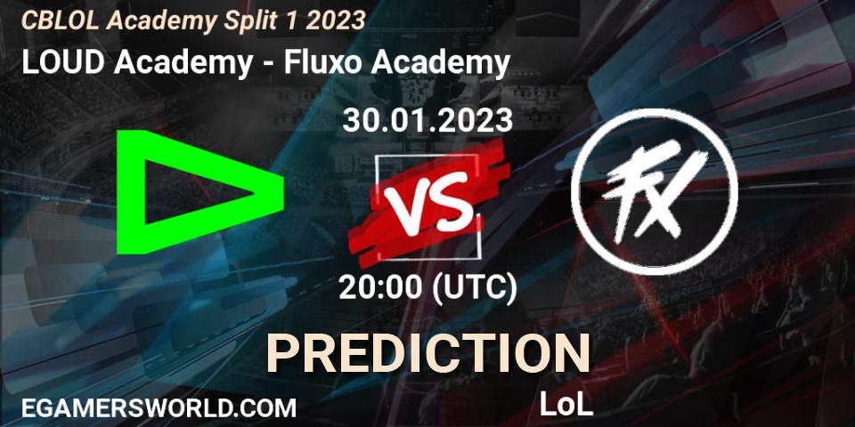 LOUD Academy - Fluxo Academy: Maç tahminleri. 30.01.23, LoL, CBLOL Academy Split 1 2023