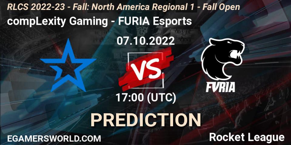 compLexity Gaming - FURIA Esports: Maç tahminleri. 07.10.2022 at 17:00, Rocket League, RLCS 2022-23 - Fall: North America Regional 1 - Fall Open