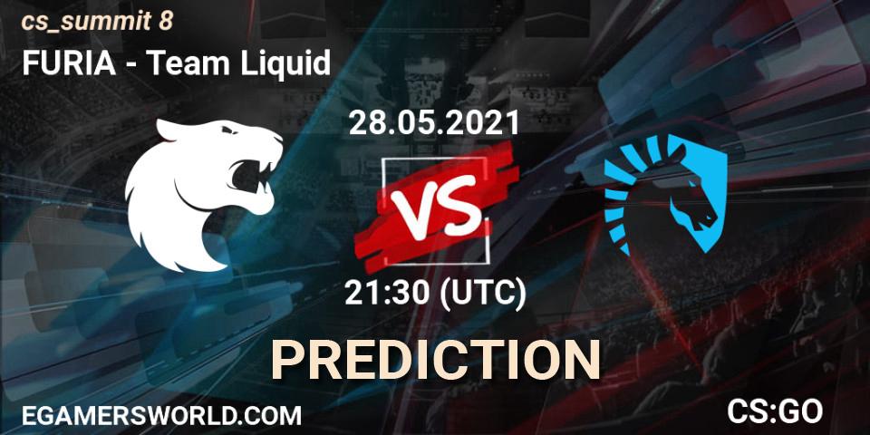 FURIA - Team Liquid: Maç tahminleri. 28.05.2021 at 21:30, Counter-Strike (CS2), cs_summit 8