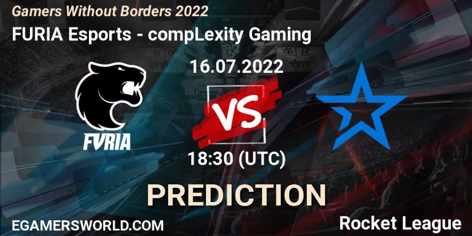 FURIA Esports - compLexity Gaming: Maç tahminleri. 16.07.2022 at 18:30, Rocket League, Gamers Without Borders 2022