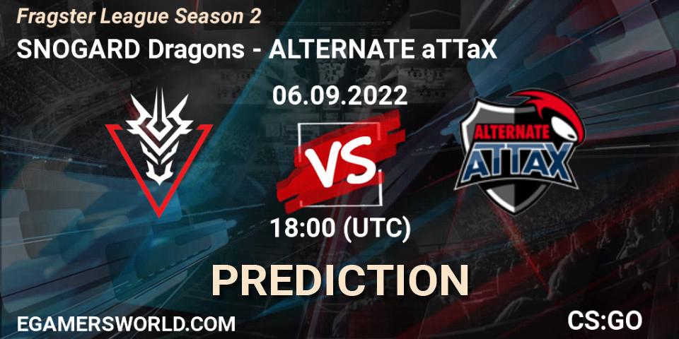 SNOGARD Dragons - ALTERNATE aTTaX: Maç tahminleri. 21.09.2022 at 17:00, Counter-Strike (CS2), Fragster League Season 2