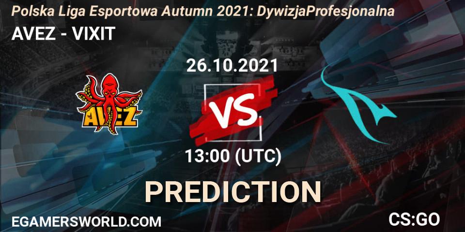 AVEZ - VIXIT: Maç tahminleri. 26.10.2021 at 13:00, Counter-Strike (CS2), Polska Liga Esportowa Autumn 2021: Dywizja Profesjonalna