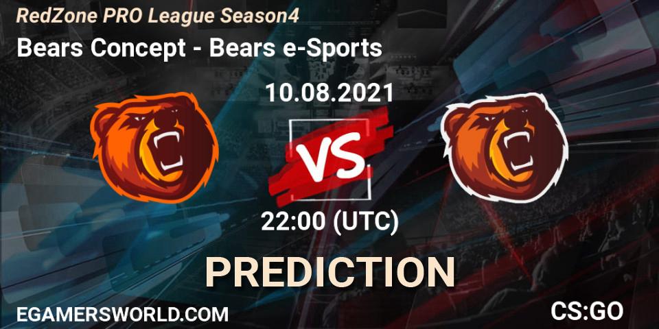 Bears Concept - Bears e-Sports: Maç tahminleri. 11.08.2021 at 22:00, Counter-Strike (CS2), RedZone PRO League Season 4