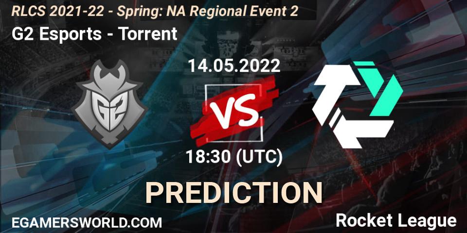 G2 Esports - Torrent: Maç tahminleri. 14.05.22, Rocket League, RLCS 2021-22 - Spring: NA Regional Event 2