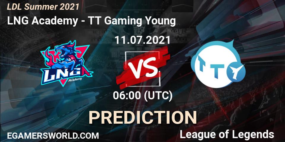 LNG Academy - TT Gaming Young: Maç tahminleri. 11.07.2021 at 06:00, LoL, LDL Summer 2021