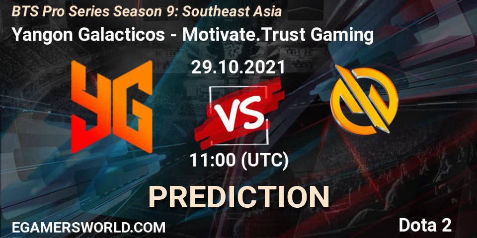 Yangon Galacticos - Motivate.Trust Gaming: Maç tahminleri. 29.10.2021 at 10:57, Dota 2, BTS Pro Series Season 9: Southeast Asia