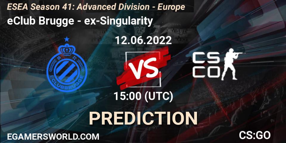eClub Brugge - ex-Singularity: Maç tahminleri. 12.06.22, CS2 (CS:GO), ESEA Season 41: Advanced Division - Europe