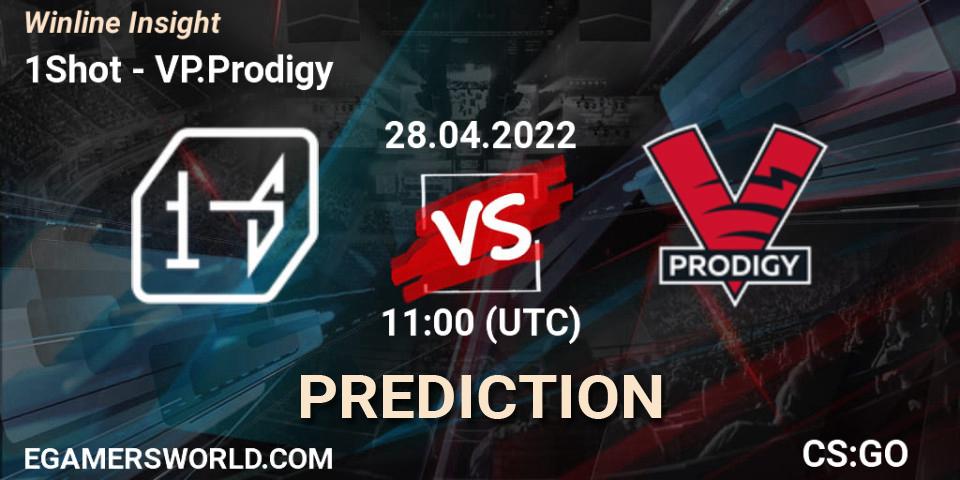 1Shot - VP.Prodigy: Maç tahminleri. 28.04.2022 at 11:00, Counter-Strike (CS2), Winline Insight