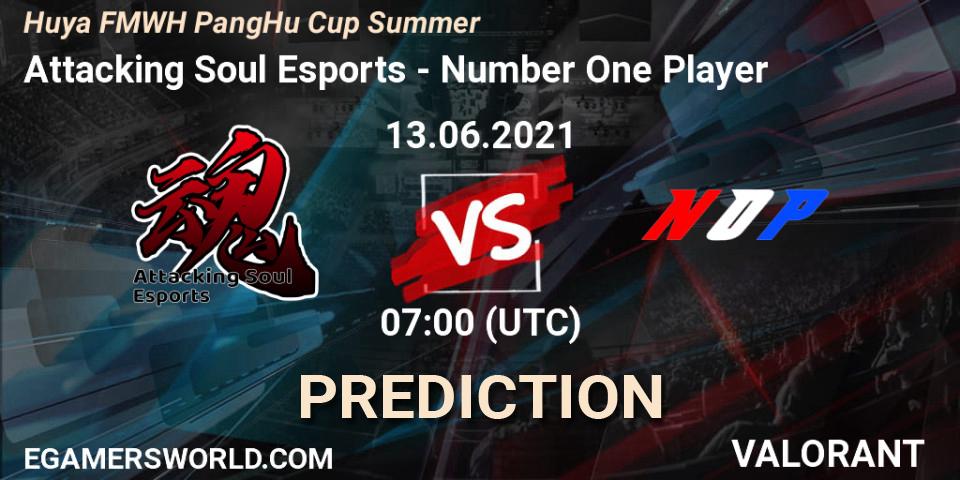 Attacking Soul Esports - Number One Player: Maç tahminleri. 13.06.21, VALORANT, Huya FMWH PangHu Cup Summer