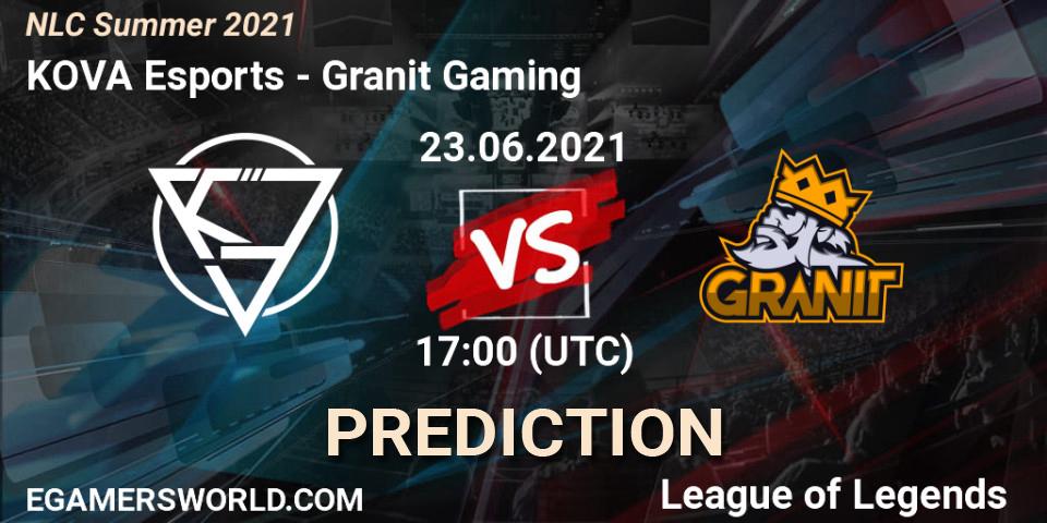 KOVA Esports - Granit Gaming: Maç tahminleri. 23.06.2021 at 17:00, LoL, NLC Summer 2021