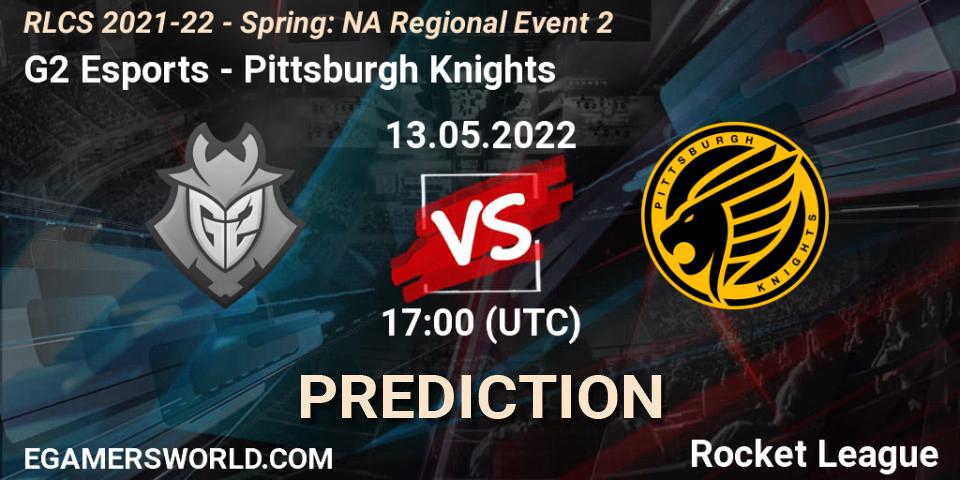 G2 Esports - Pittsburgh Knights: Maç tahminleri. 13.05.22, Rocket League, RLCS 2021-22 - Spring: NA Regional Event 2