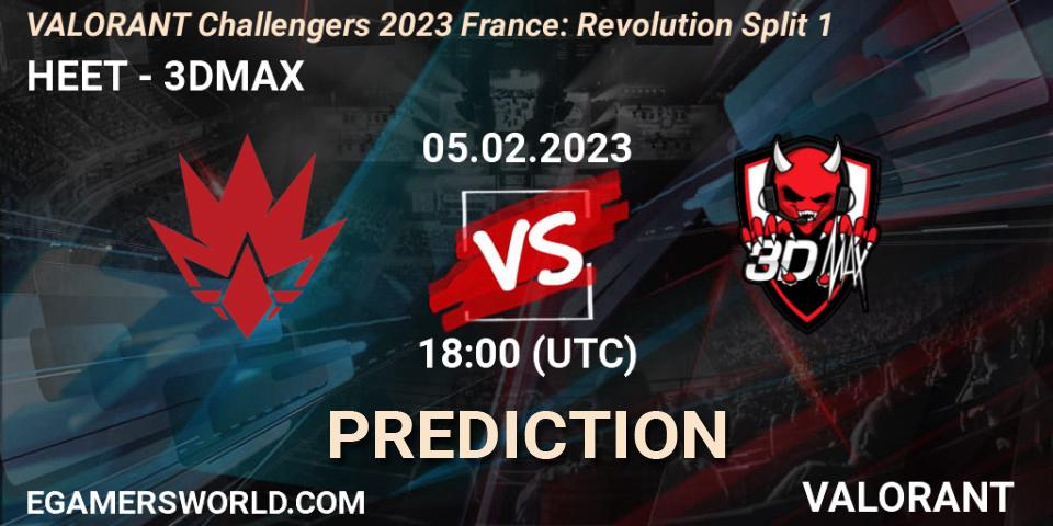 HEET - 3DMAX: Maç tahminleri. 05.02.23, VALORANT, VALORANT Challengers 2023 France: Revolution Split 1