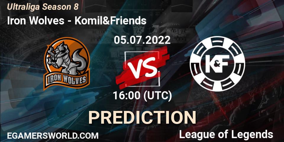 Iron Wolves - Komil&Friends: Maç tahminleri. 05.07.2022 at 16:00, LoL, Ultraliga Season 8