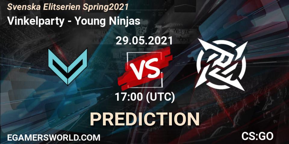 Vinkelparty - Young Ninjas: Maç tahminleri. 29.05.2021 at 19:20, Counter-Strike (CS2), Svenska Elitserien Spring 2021