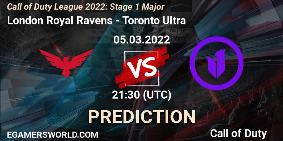 London Royal Ravens - Toronto Ultra: Maç tahminleri. 05.03.2022 at 23:00, Call of Duty, Call of Duty League 2022: Stage 1 Major