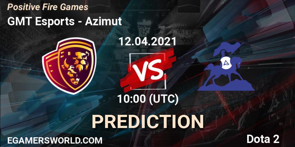 GMT Esports - Azimut: Maç tahminleri. 12.04.2021 at 10:09, Dota 2, Positive Fire Games