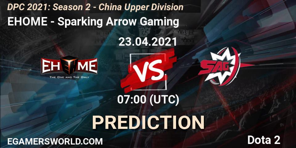 EHOME - Sparking Arrow Gaming: Maç tahminleri. 23.04.2021 at 07:09, Dota 2, DPC 2021: Season 2 - China Upper Division