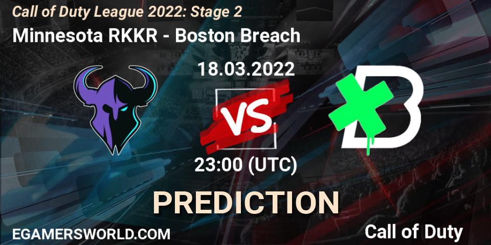 Minnesota RØKKR - Boston Breach: Maç tahminleri. 18.03.2022 at 22:00, Call of Duty, Call of Duty League 2022: Stage 2