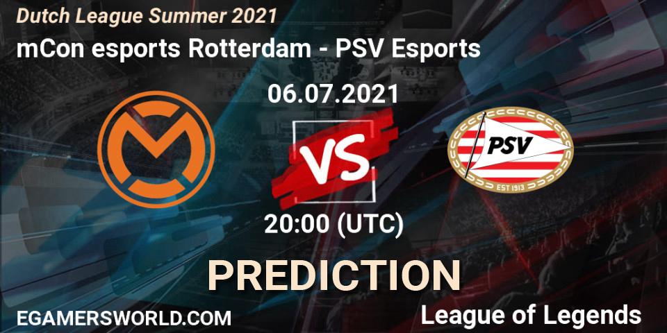 mCon esports Rotterdam - PSV Esports: Maç tahminleri. 06.07.2021 at 20:00, LoL, Dutch League Summer 2021