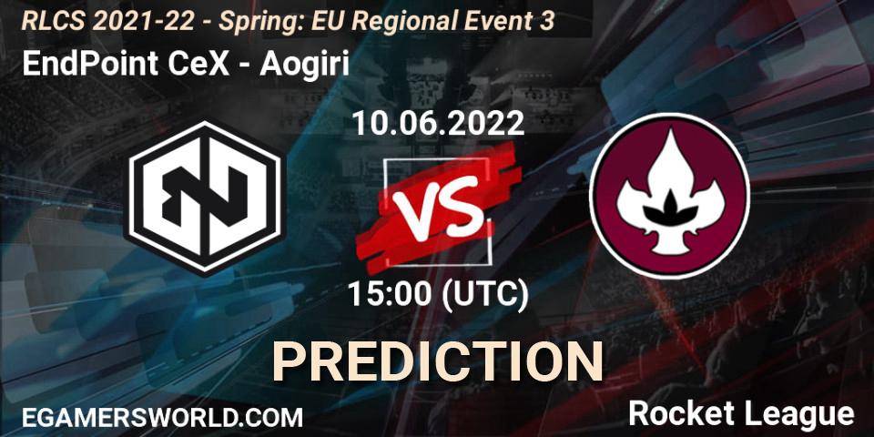 EndPoint CeX - Aogiri: Maç tahminleri. 10.06.2022 at 15:00, Rocket League, RLCS 2021-22 - Spring: EU Regional Event 3