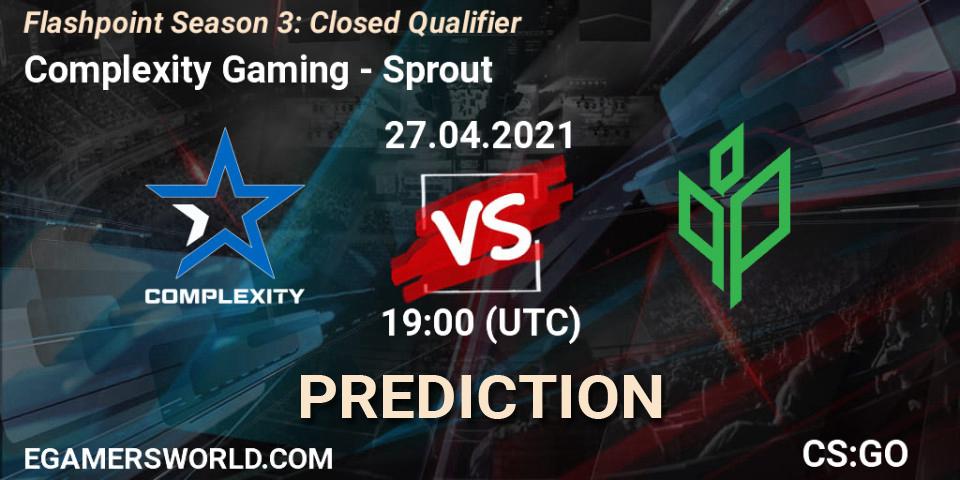 Complexity Gaming - Sprout: Maç tahminleri. 27.04.2021 at 19:10, Counter-Strike (CS2), Flashpoint Season 3: Closed Qualifier