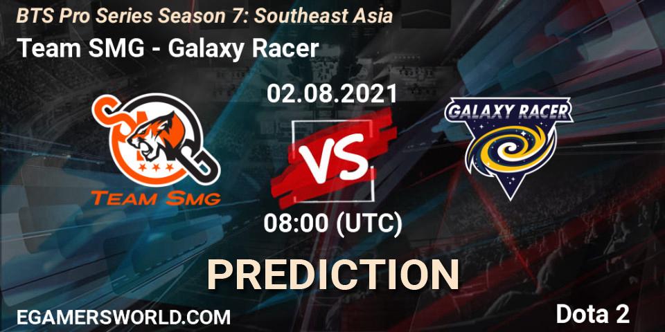 Team SMG - Galaxy Racer: Maç tahminleri. 02.08.2021 at 08:15, Dota 2, BTS Pro Series Season 7: Southeast Asia