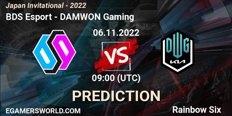 BDS Esport - DAMWON Gaming: Maç tahminleri. 06.11.2022 at 09:00, Rainbow Six, Japan Invitational - 2022