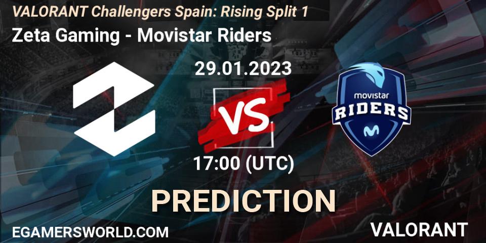 Zeta Gaming - Movistar Riders: Maç tahminleri. 29.01.23, VALORANT, VALORANT Challengers 2023 Spain: Rising Split 1