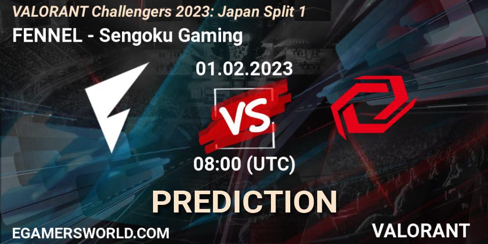 FENNEL - Sengoku Gaming: Maç tahminleri. 01.02.23, VALORANT, VALORANT Challengers 2023: Japan Split 1