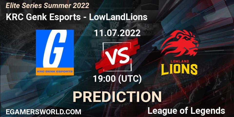 KRC Genk Esports - LowLandLions: Maç tahminleri. 11.07.22, LoL, Elite Series Summer 2022