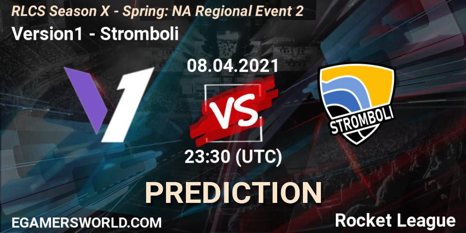 Version1 - Stromboli: Maç tahminleri. 08.04.2021 at 23:30, Rocket League, RLCS Season X - Spring: NA Regional Event 2