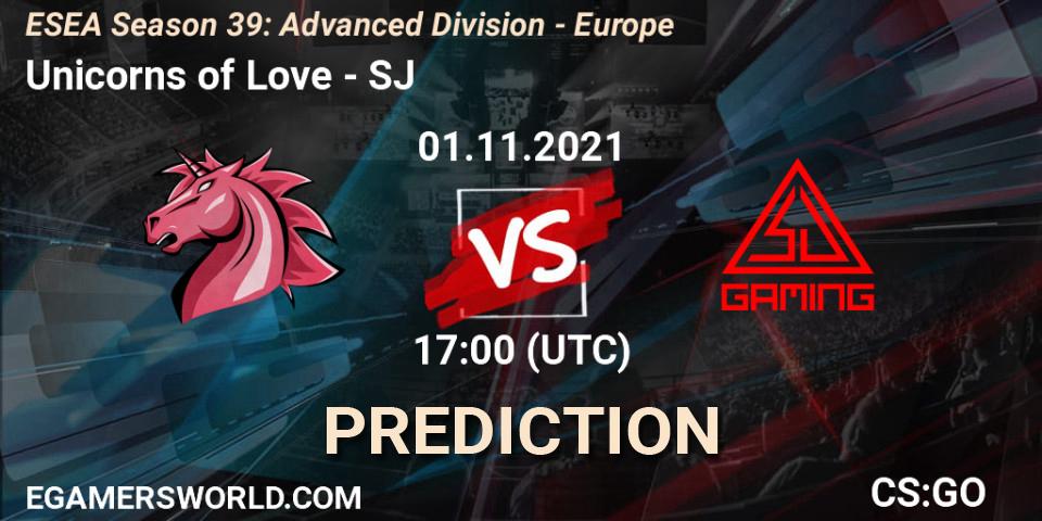 Unicorns of Love - SJ: Maç tahminleri. 01.11.21, CS2 (CS:GO), ESEA Season 39: Advanced Division - Europe