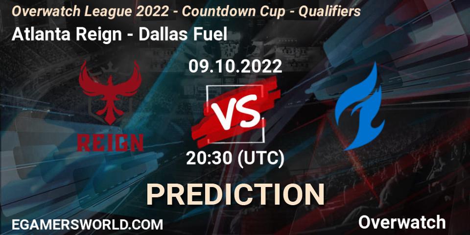 Atlanta Reign - Dallas Fuel: Maç tahminleri. 09.10.22, Overwatch, Overwatch League 2022 - Countdown Cup - Qualifiers