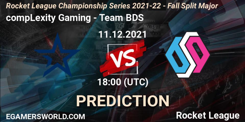 compLexity Gaming - Team BDS: Maç tahminleri. 11.12.21, Rocket League, RLCS 2021-22 - Fall Split Major