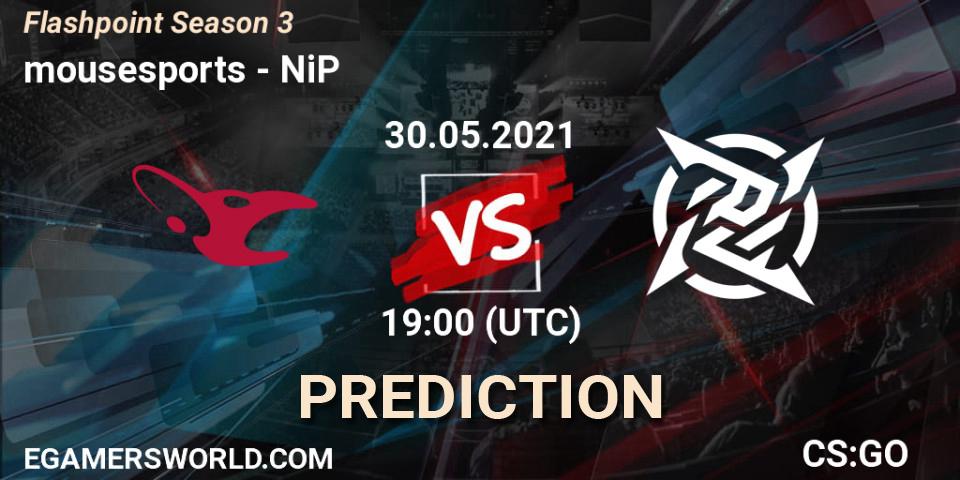 mousesports - NiP: Maç tahminleri. 30.05.2021 at 19:55, Counter-Strike (CS2), Flashpoint Season 3