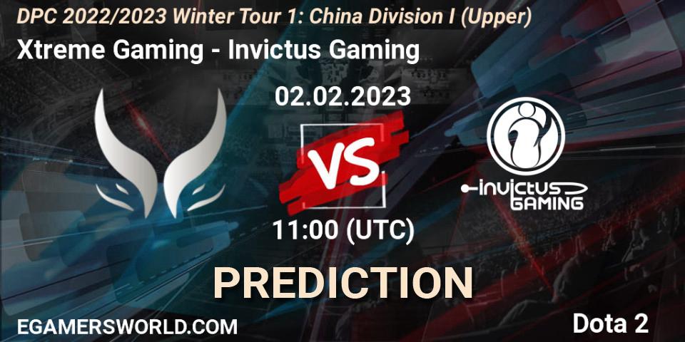 Xtreme Gaming - Invictus Gaming: Maç tahminleri. 02.02.23, Dota 2, DPC 2022/2023 Winter Tour 1: CN Division I (Upper)