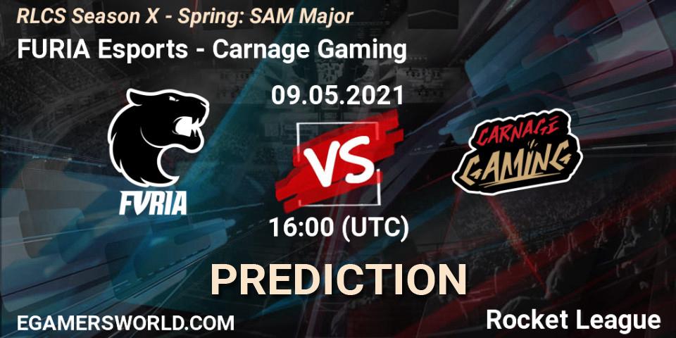 FURIA Esports - Carnage Gaming: Maç tahminleri. 09.05.2021 at 16:00, Rocket League, RLCS Season X - Spring: SAM Major