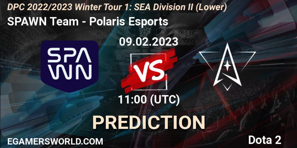 SPAWN Team - Polaris Esports: Maç tahminleri. 10.02.23, Dota 2, DPC 2022/2023 Winter Tour 1: SEA Division II (Lower)
