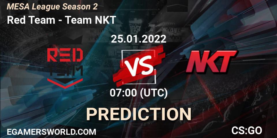 Red Team - Team NKT: Maç tahminleri. 25.01.2022 at 07:00, Counter-Strike (CS2), MESA League Season 2