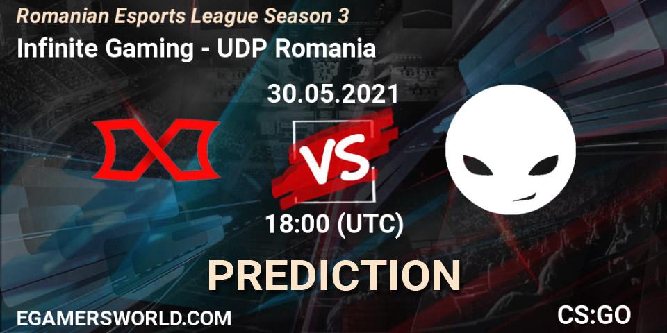 Infinite Gaming - UDP Romania: Maç tahminleri. 30.05.2021 at 18:00, Counter-Strike (CS2), Romanian Esports League Season 3
