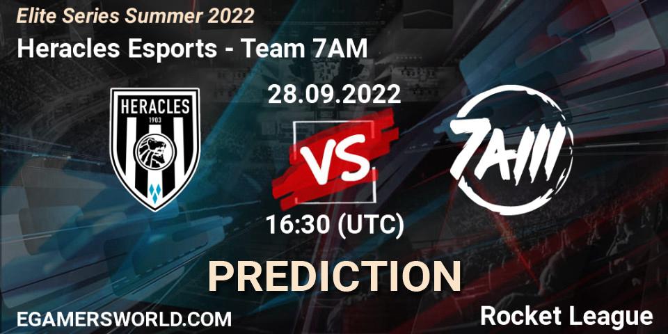 Heracles Esports - Team 7AM: Maç tahminleri. 28.09.2022 at 16:30, Rocket League, Elite Series Summer 2022
