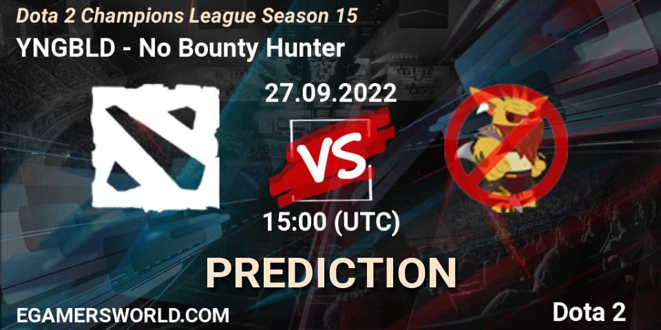 YNGBLD - No Bounty Hunter: Maç tahminleri. 27.09.22, Dota 2, Dota 2 Champions League Season 15