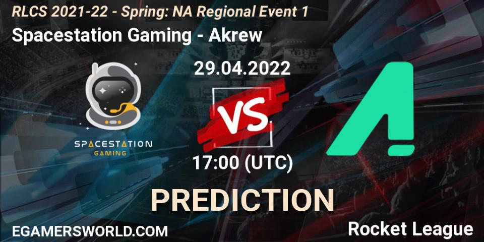 Spacestation Gaming - Akrew: Maç tahminleri. 29.04.22, Rocket League, RLCS 2021-22 - Spring: NA Regional Event 1