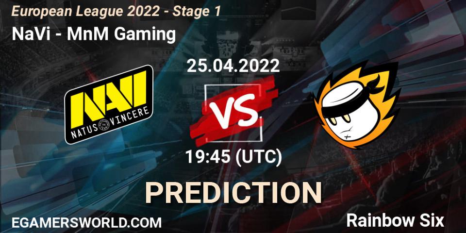 NaVi - MnM Gaming: Maç tahminleri. 25.04.2022 at 21:00, Rainbow Six, European League 2022 - Stage 1