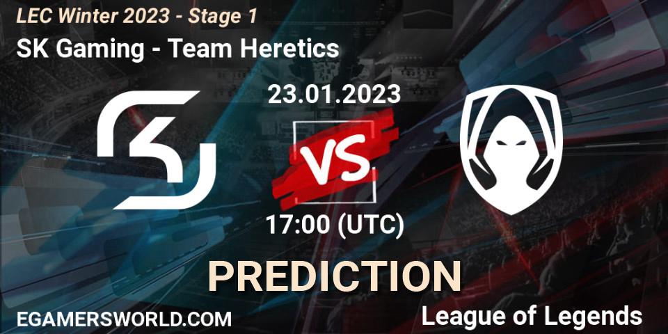SK Gaming - Team Heretics: Maç tahminleri. 23.01.2023 at 17:00, LoL, LEC Winter 2023 - Stage 1