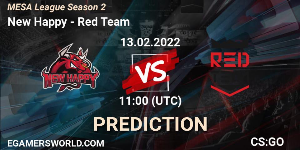 New Happy - Red Team: Maç tahminleri. 15.02.2022 at 11:00, Counter-Strike (CS2), MESA League Season 2