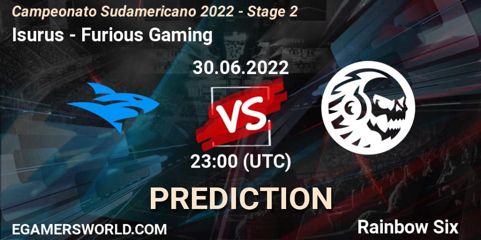 Isurus - Furious Gaming: Maç tahminleri. 30.06.2022 at 23:00, Rainbow Six, Campeonato Sudamericano 2022 - Stage 2