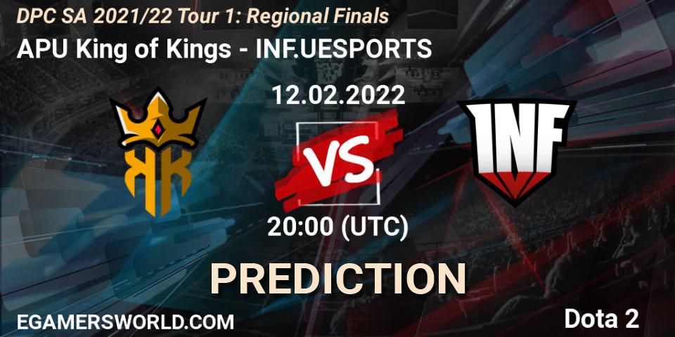 APU King of Kings - INF.UESPORTS: Maç tahminleri. 12.02.2022 at 20:06, Dota 2, DPC SA 2021/22 Tour 1: Regional Finals