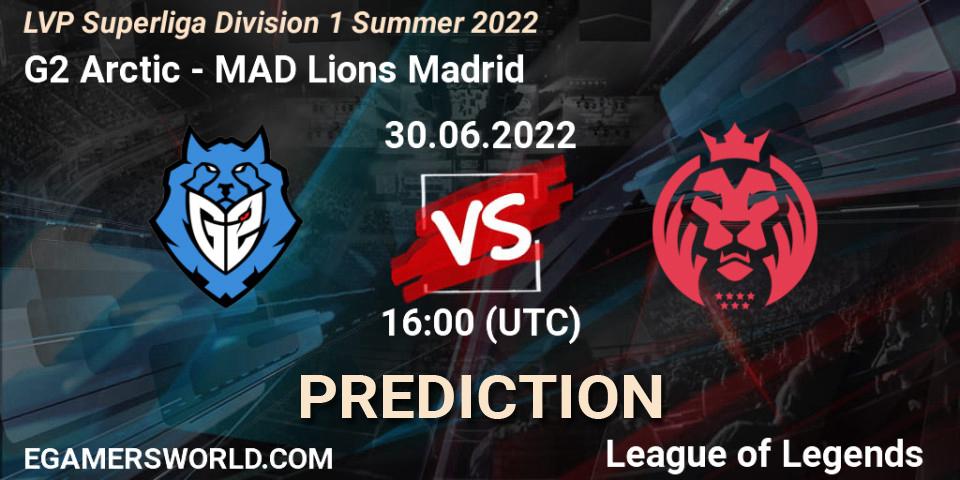 G2 Arctic - MAD Lions Madrid: Maç tahminleri. 30.06.22, LoL, LVP Superliga Division 1 Summer 2022