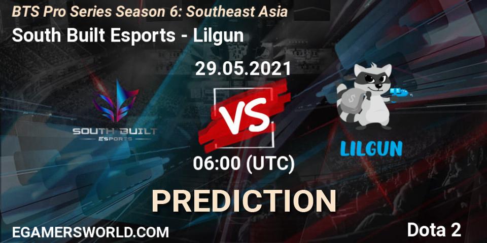 South Built Esports - Lilgun: Maç tahminleri. 29.05.2021 at 06:00, Dota 2, BTS Pro Series Season 6: Southeast Asia